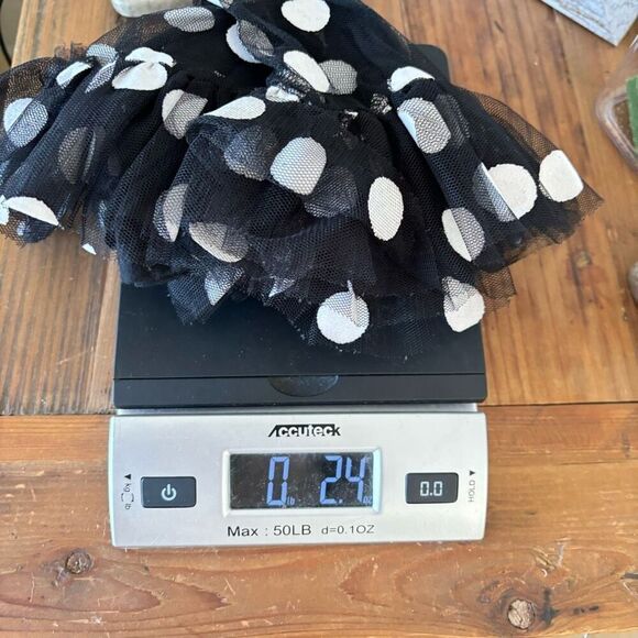 First Impressions Baby Girl Dress Black White Polka Dot Ruffle Bottom Size 12 M - Picture 10 of 10